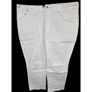 Candace Cameron Bure White Distressed Skinny Jeans Women's Size 22WP Cotton